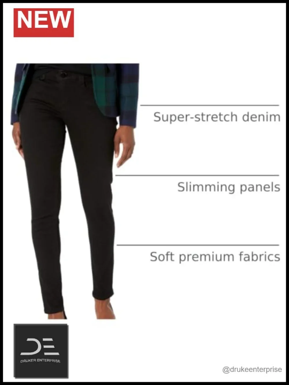 Petite Ab Solution Jegging High Stretch Denim